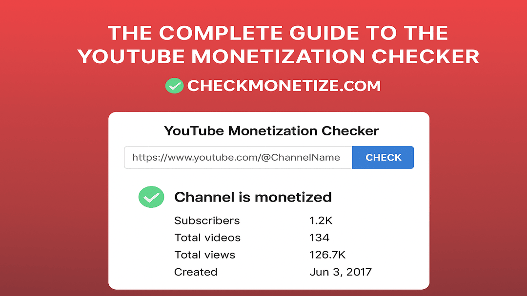 YouTube Monetisation Checker Tool Review
